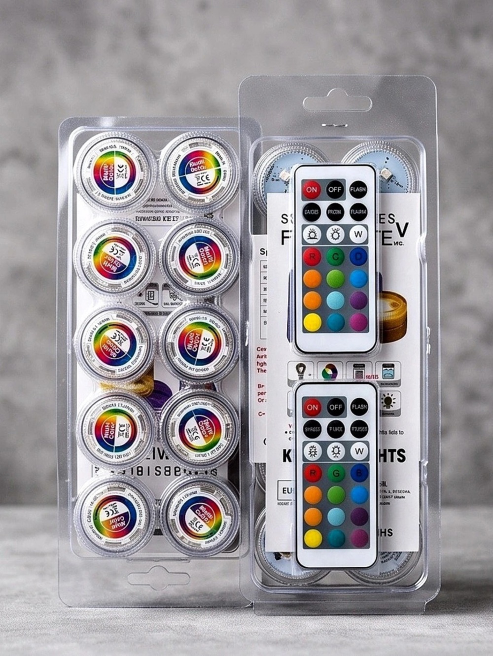 2 pack Floating LED Light Discs with Remote Controls Multicolor NWT